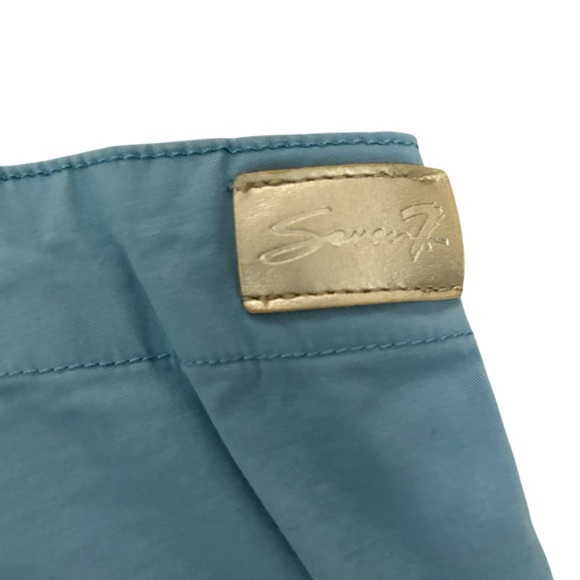 Seven 7 twill bermuda shorts light blue stretch cotton roll cuff size 4 - Picture 5 of 11